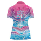NAIDOC Week 50 Years Deadly Women Polo Shirt Aboriginal Dreamtime