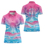 NAIDOC Week 50 Years Deadly Women Polo Shirt Aboriginal Dreamtime