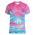 NAIDOC Week 50 Years Deadly Women V-Neck T-Shirt Aboriginal Dreamtime
