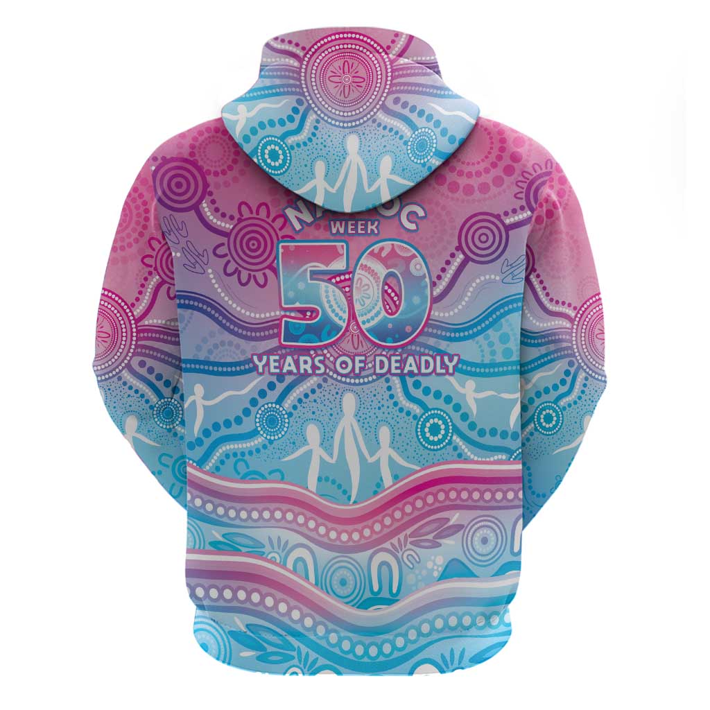NAIDOC Week 50 Years Deadly Zip Hoodie Aboriginal Dreamtime