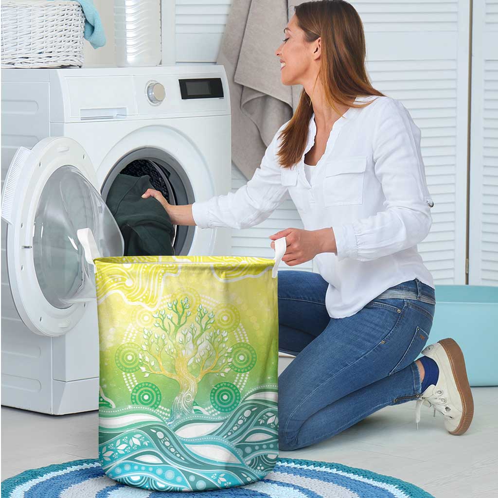 Australia NAIDOC Week Laundry Basket Eternal Spirit Tree Pastel Gradient