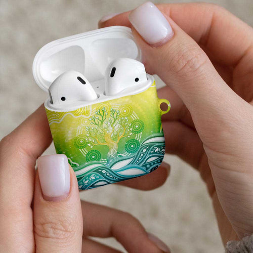 Australia NAIDOC Week AirPods Case Eternal Spirit Tree Pastel Gradient