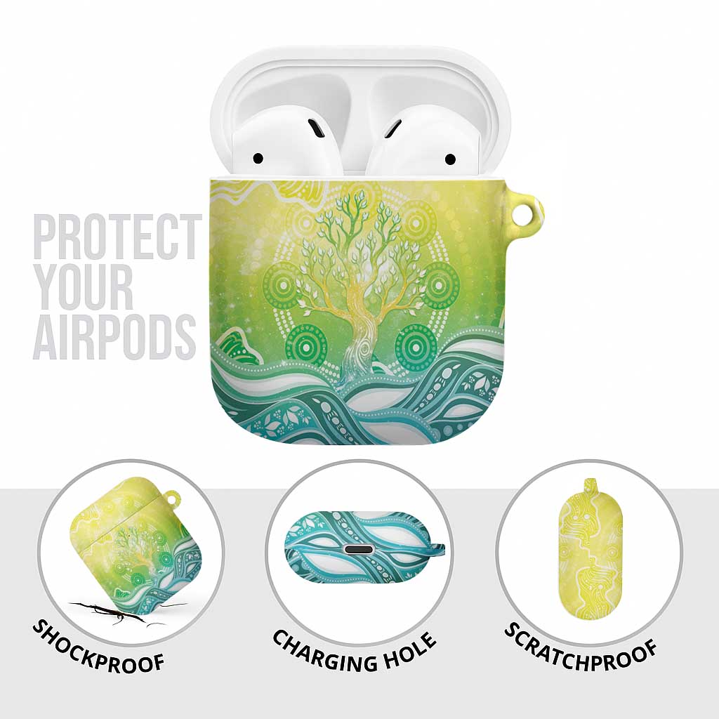 Australia NAIDOC Week AirPods Case Eternal Spirit Tree Pastel Gradient