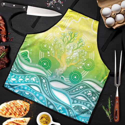 Australia NAIDOC Week Apron Eternal Spirit Tree Pastel Gradient