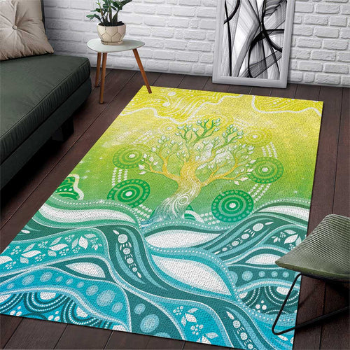 Australia NAIDOC Week Area Rug Eternal Spirit Tree Pastel Gradient