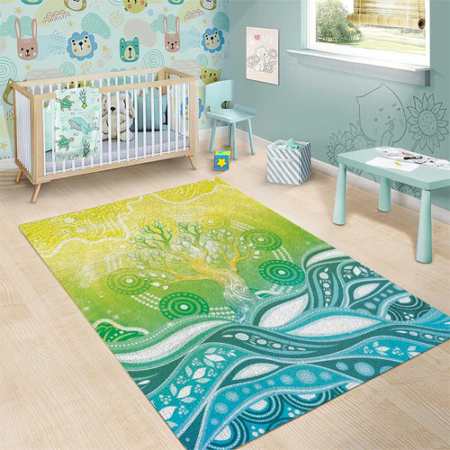 Australia NAIDOC Week Area Rug Eternal Spirit Tree Pastel Gradient