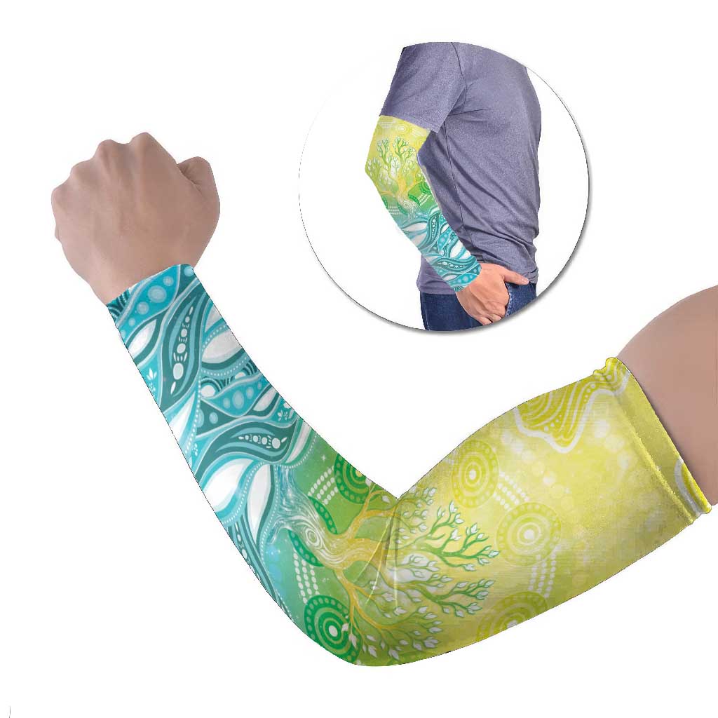 Australia NAIDOC Week Arm Sleeves Eternal Spirit Tree Pastel Gradient