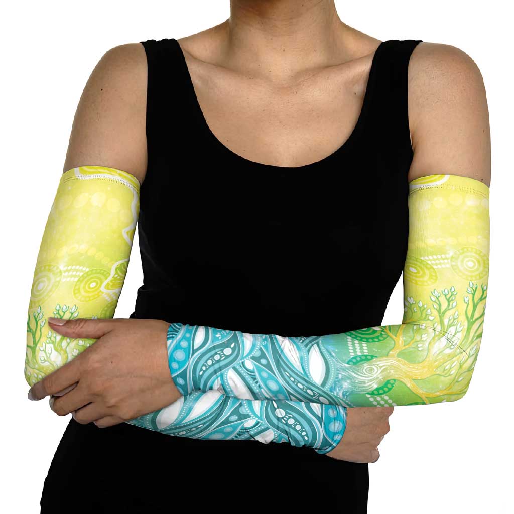 Australia NAIDOC Week Arm Sleeves Eternal Spirit Tree Pastel Gradient