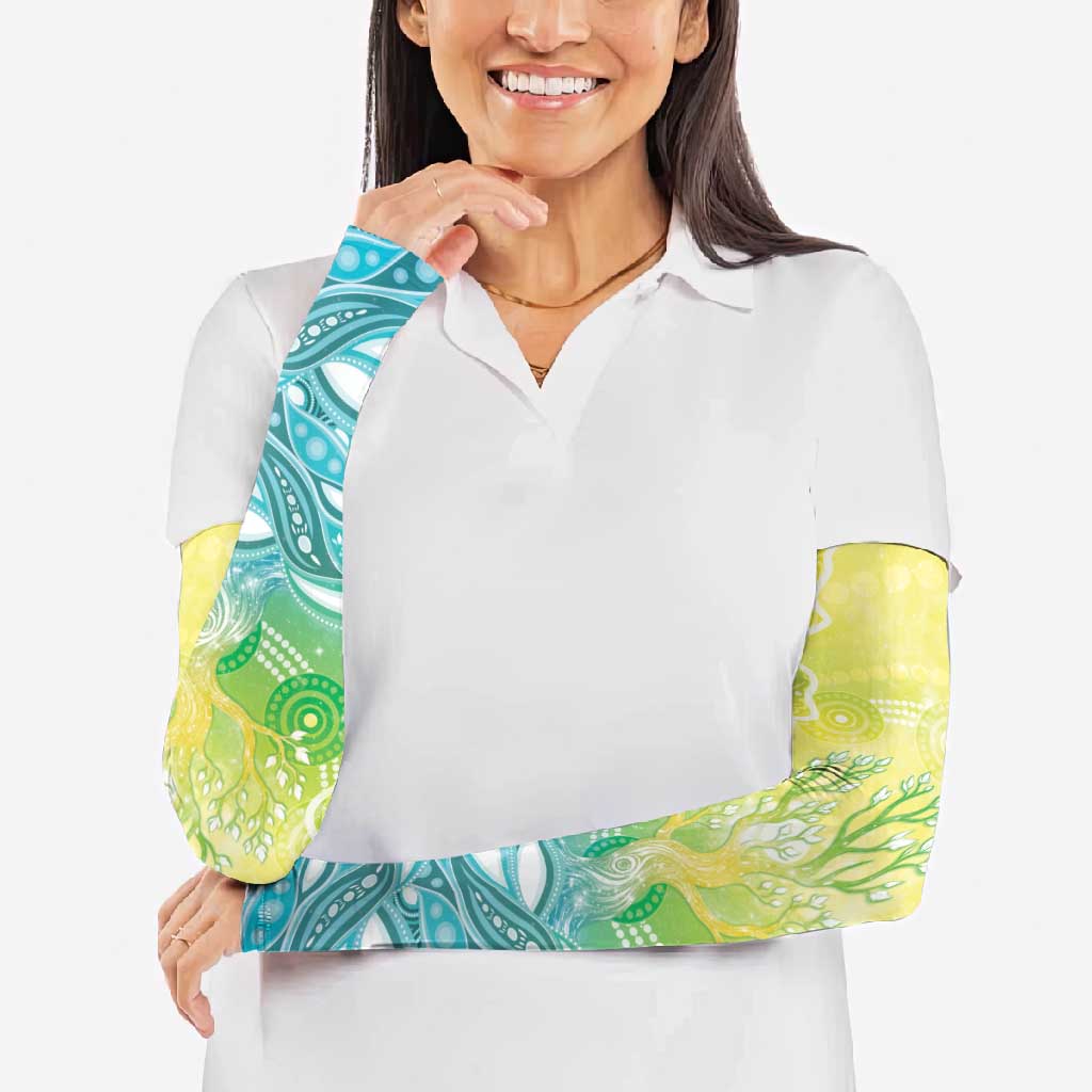 Australia NAIDOC Week Arm Sleeves Eternal Spirit Tree Pastel Gradient