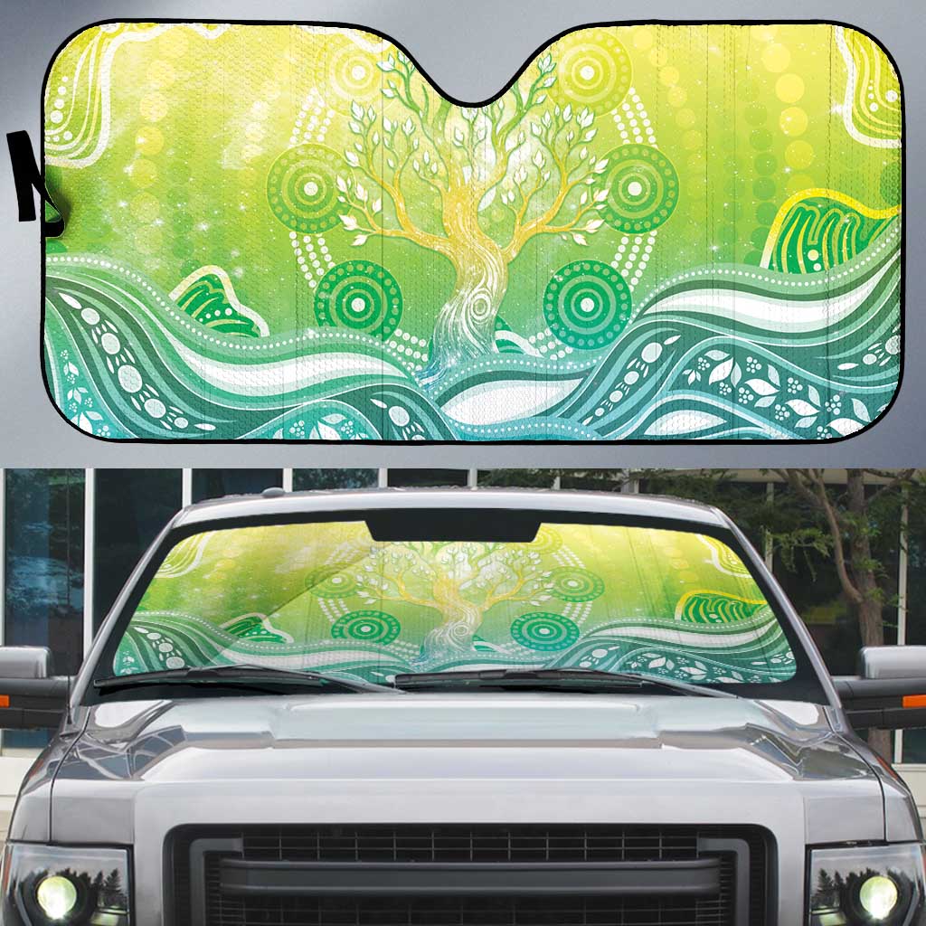 Australia NAIDOC Week Auto Sun Shade Eternal Spirit Tree Pastel Gradient