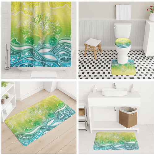 Australia NAIDOC Week Bathroom Set Eternal Spirit Tree Pastel Gradient