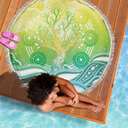 Australia NAIDOC Week Beach Blanket Eternal Spirit Tree Pastel Gradient