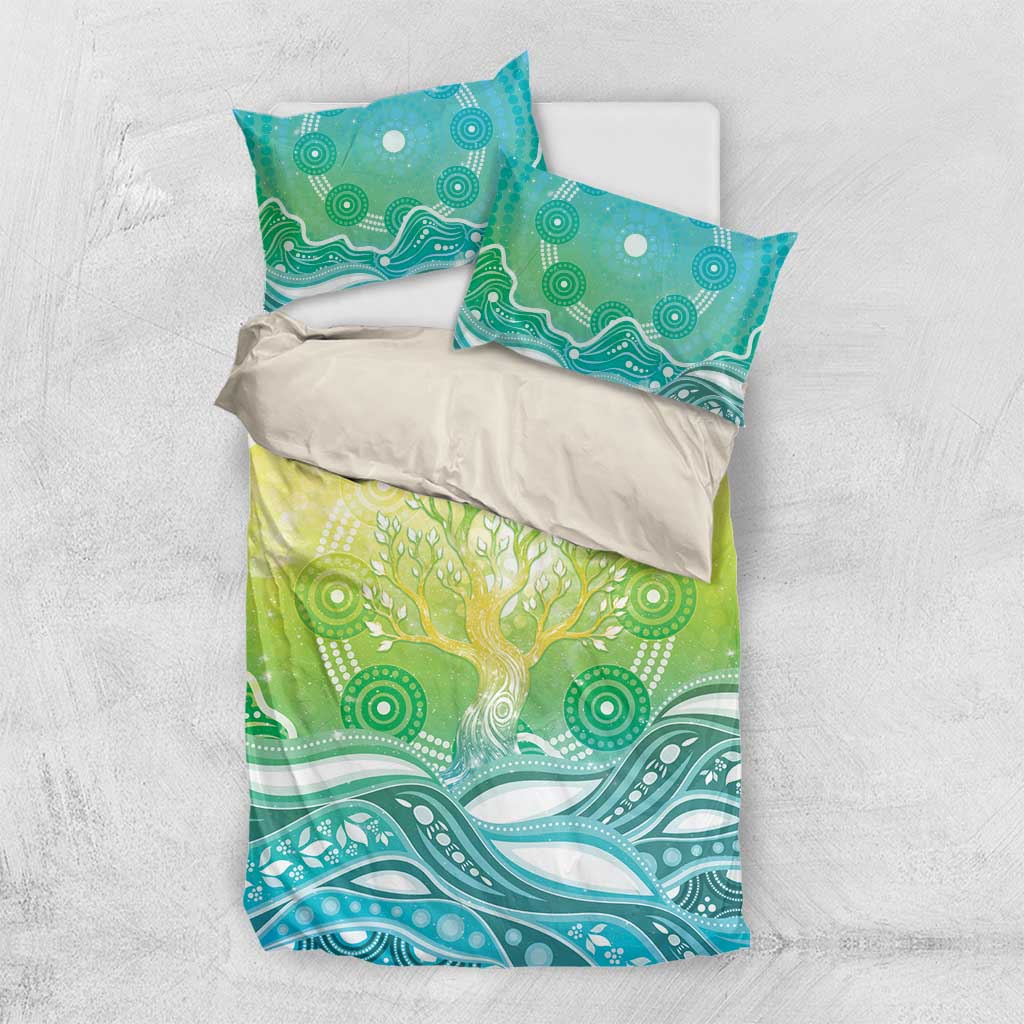 Australia NAIDOC Week Bedding Set Eternal Spirit Tree Pastel Gradient