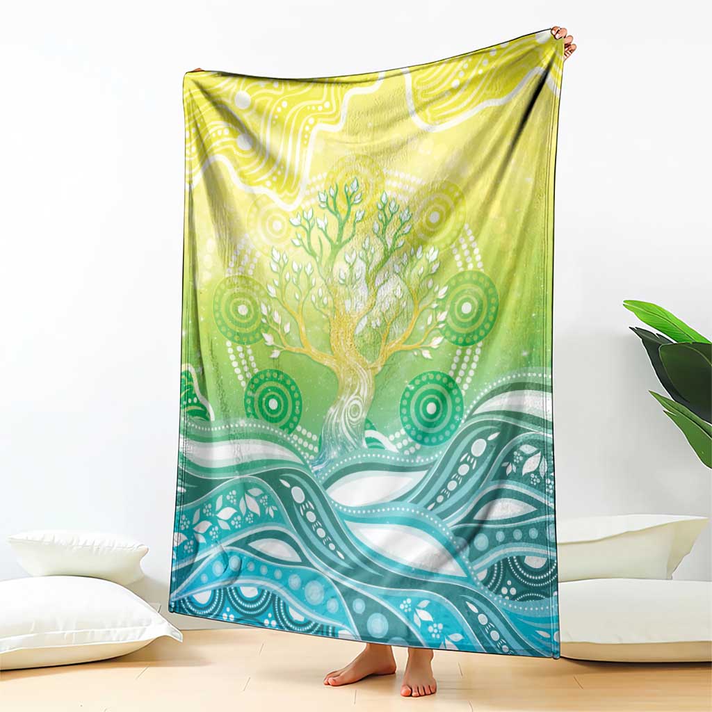 Australia NAIDOC Week Blanket Eternal Spirit Tree Pastel Gradient