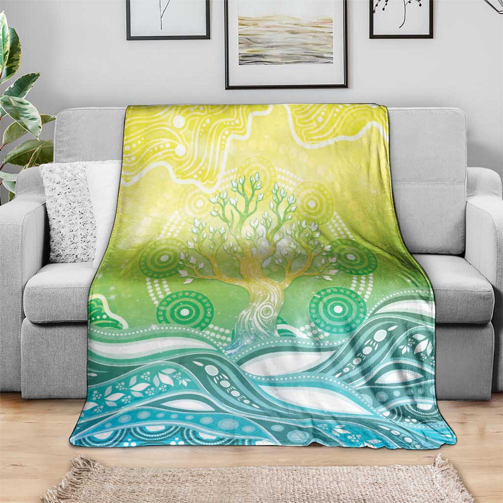 Australia NAIDOC Week Blanket Eternal Spirit Tree Pastel Gradient