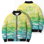 Australia NAIDOC Week Bomber Puffer Jacket Eternal Spirit Tree Pastel Gradient