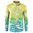 Australia NAIDOC Week Button Sweatshirt Eternal Spirit Tree Pastel Gradient