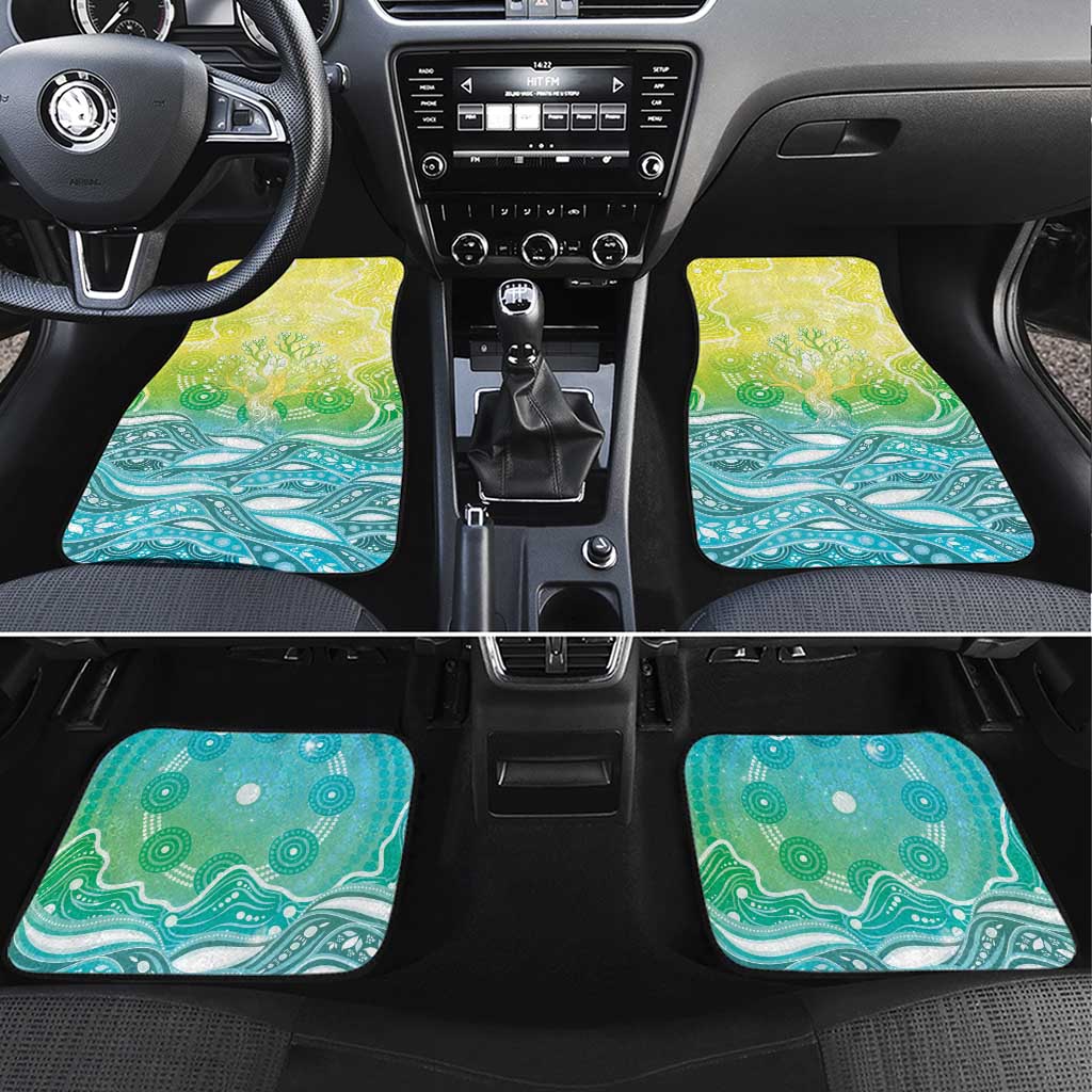 Australia NAIDOC Week Car Mats Eternal Spirit Tree Pastel Gradient