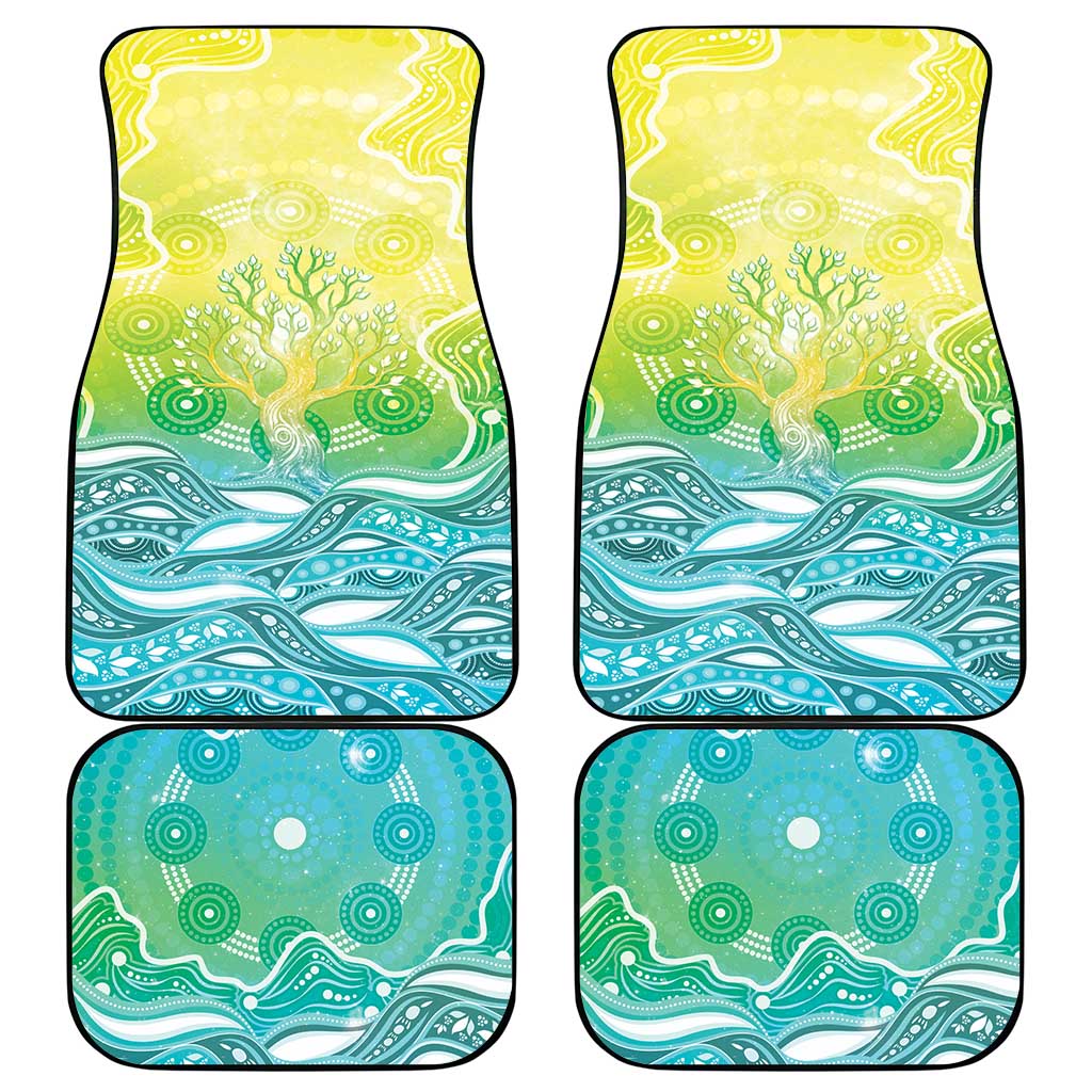 Australia NAIDOC Week Car Mats Eternal Spirit Tree Pastel Gradient