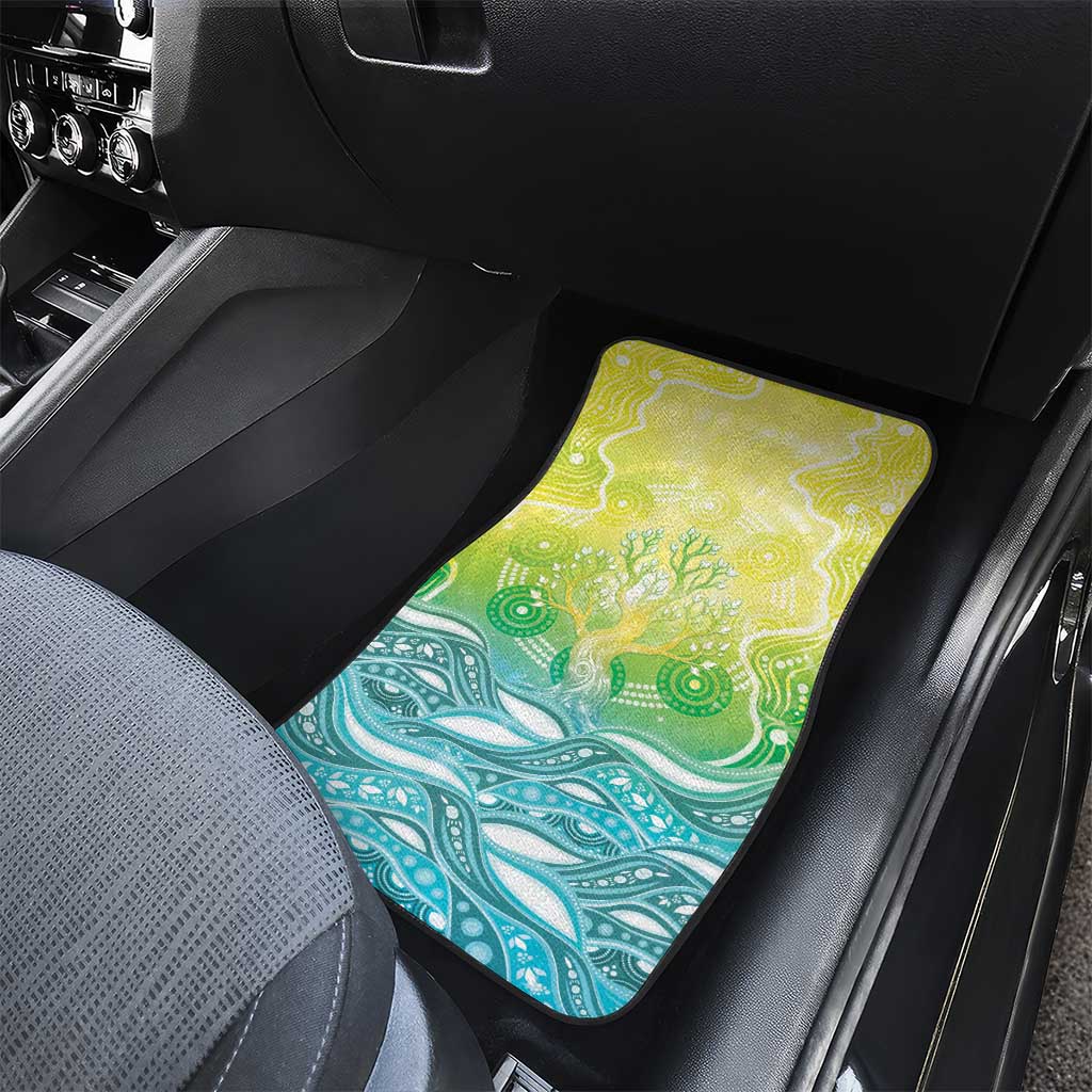 Australia NAIDOC Week Car Mats Eternal Spirit Tree Pastel Gradient