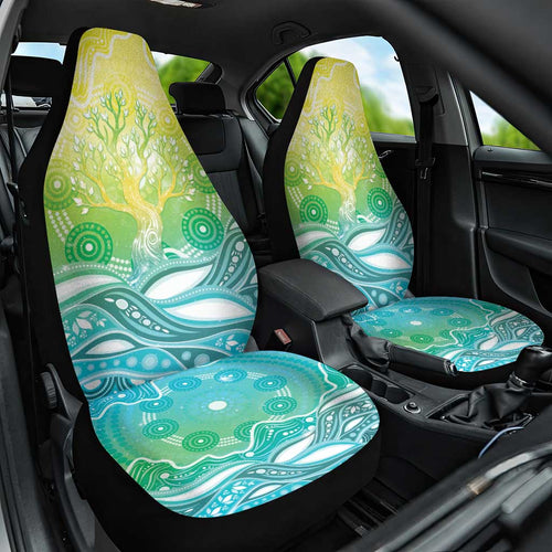 Australia NAIDOC Week Car Seat Cover Eternal Spirit Tree Pastel Gradient