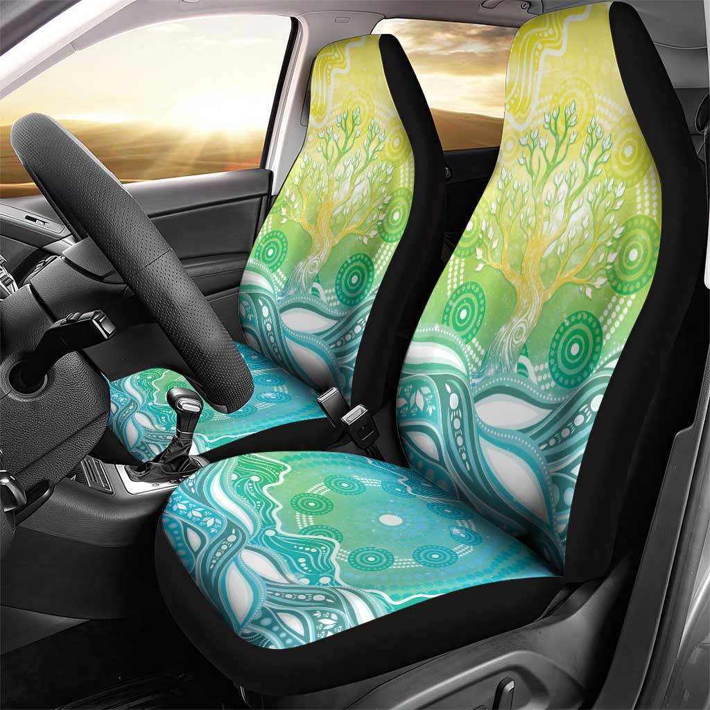 Australia NAIDOC Week Car Seat Cover Eternal Spirit Tree Pastel Gradient