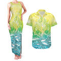 Australia NAIDOC Week Couples Matching Tank Maxi Dress and Hawaiian Shirt Eternal Spirit Tree Pastel Gradient