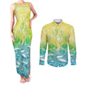 Australia NAIDOC Week Couples Matching Tank Maxi Dress and Long Sleeve Button Shirt Eternal Spirit Tree Pastel Gradient
