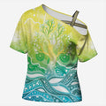 Australia NAIDOC Week Cross Shoulder Shirt Eternal Spirit Tree Pastel Gradient