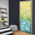 Australia NAIDOC Week Door Cover Eternal Spirit Tree Pastel Gradient