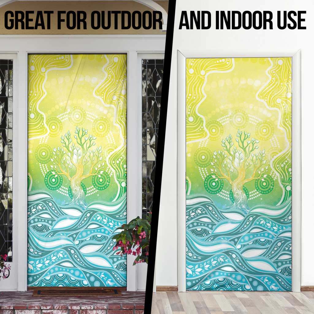 Australia NAIDOC Week Door Cover Eternal Spirit Tree Pastel Gradient