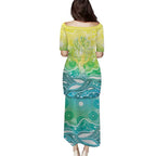 Australia NAIDOC Week Family Matching Puletasi and Hawaiian Shirt Eternal Spirit Tree Pastel Gradient