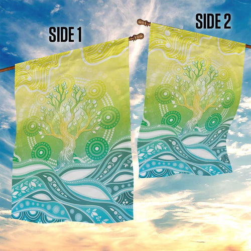 Australia NAIDOC Week Garden Flag Eternal Spirit Tree Pastel Gradient