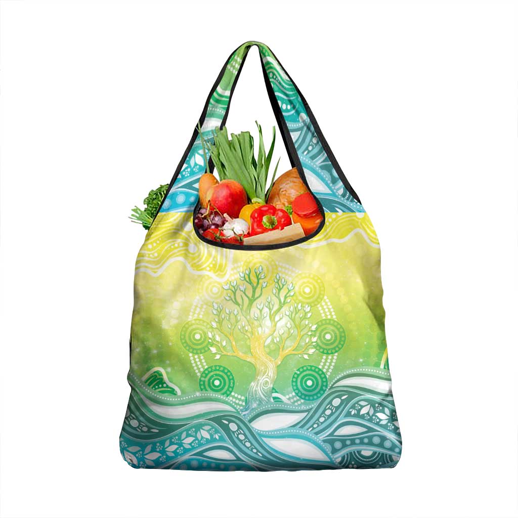 Australia NAIDOC Week Grocery Bag Eternal Spirit Tree Pastel Gradient