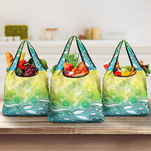 Australia NAIDOC Week Grocery Bag Eternal Spirit Tree Pastel Gradient