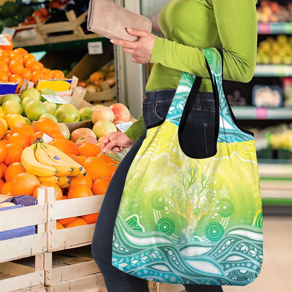 Australia NAIDOC Week Grocery Bag Eternal Spirit Tree Pastel Gradient