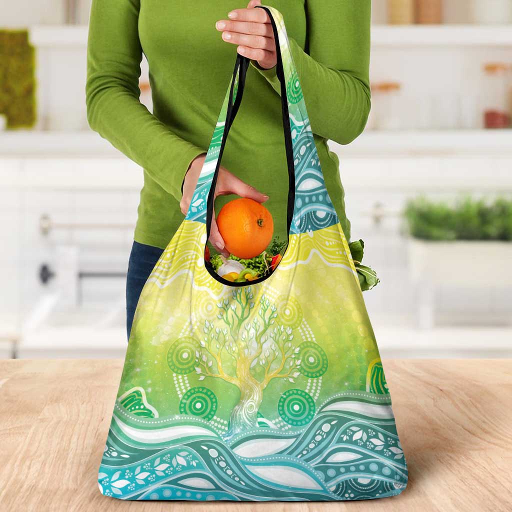 Australia NAIDOC Week Grocery Bag Eternal Spirit Tree Pastel Gradient