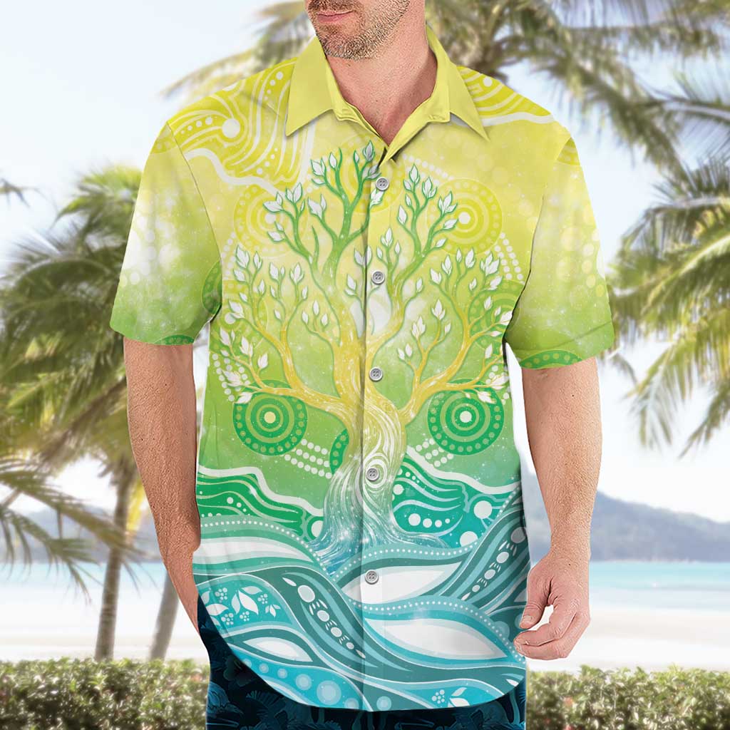Australia NAIDOC Week Hawaiian Shirt Eternal Spirit Tree Pastel Gradient