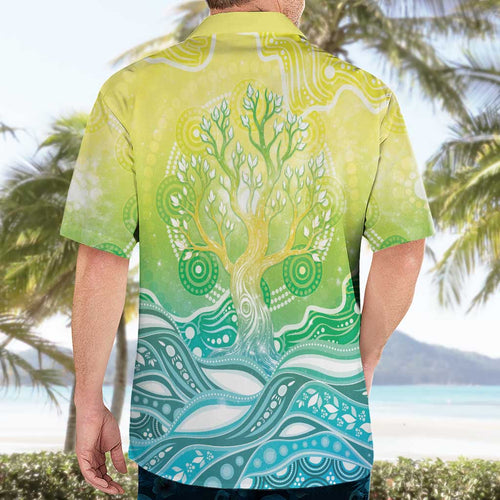 Australia NAIDOC Week Hawaiian Shirt Eternal Spirit Tree Pastel Gradient