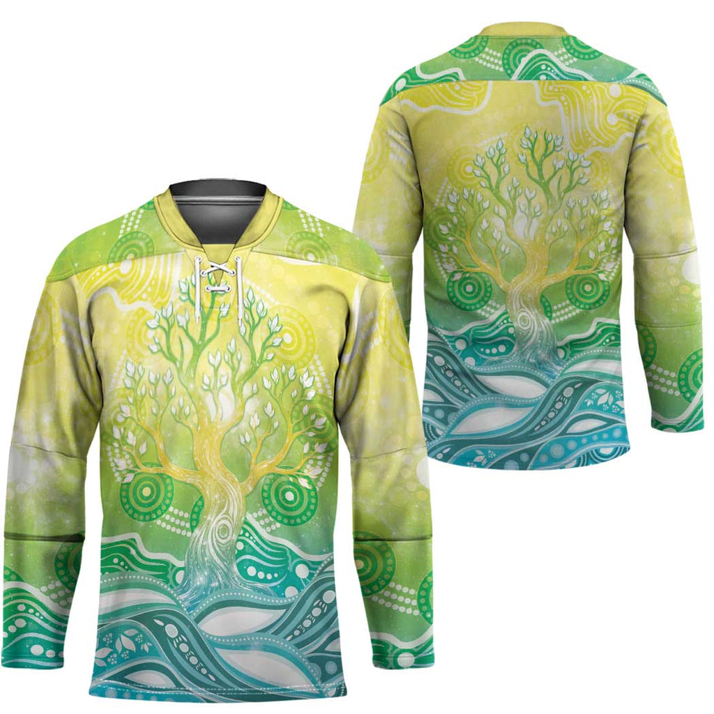 Australia NAIDOC Week Hockey Jersey Eternal Spirit Tree Pastel Gradient