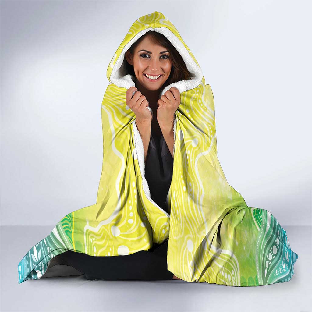 Australia NAIDOC Week Hooded Blanket Eternal Spirit Tree Pastel Gradient