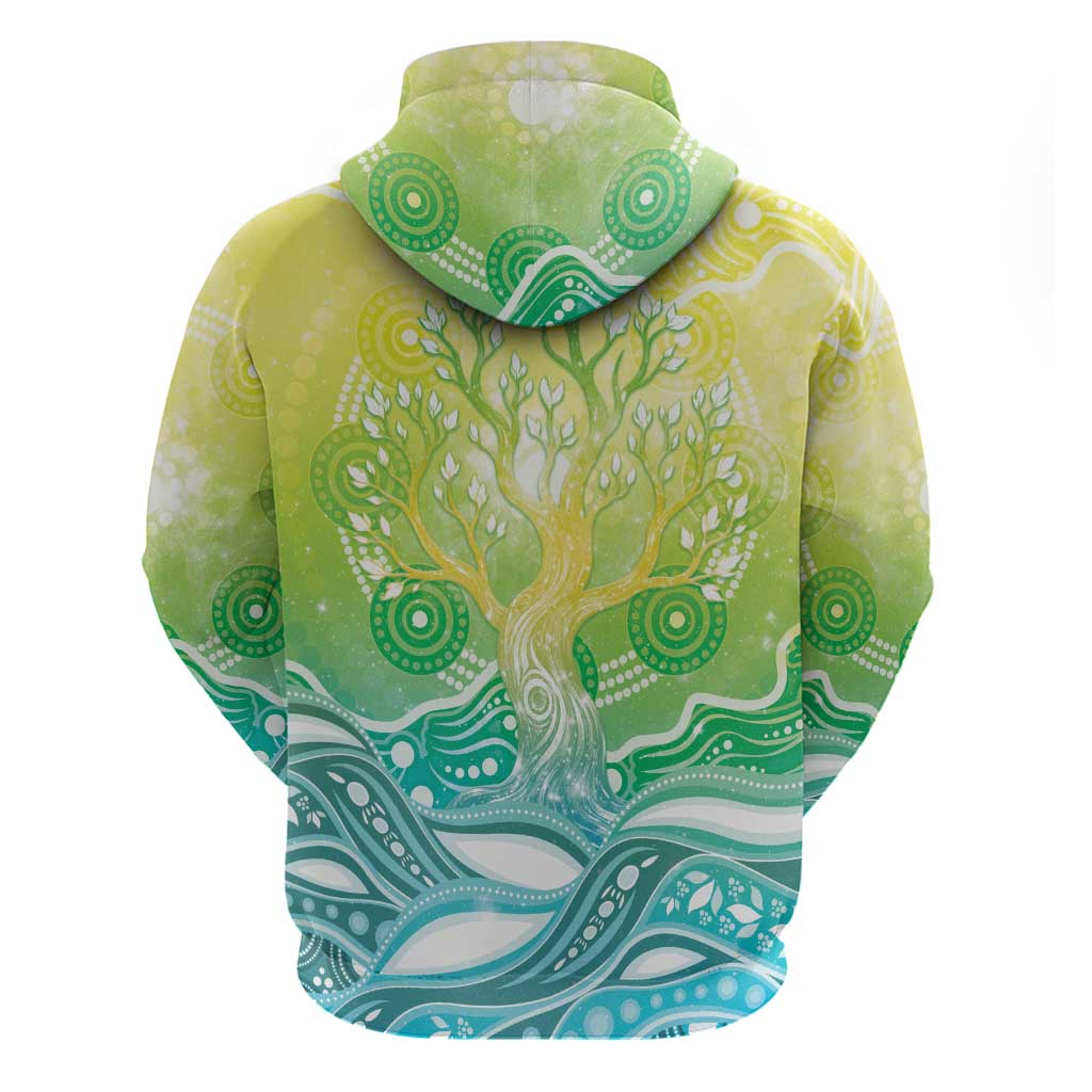Australia NAIDOC Week Hoodie Eternal Spirit Tree Pastel Gradient