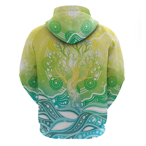 Australia NAIDOC Week Hoodie Eternal Spirit Tree Pastel Gradient