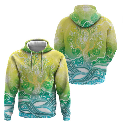 Australia NAIDOC Week Hoodie Eternal Spirit Tree Pastel Gradient
