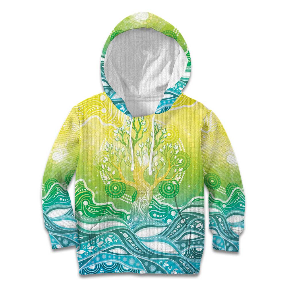 Australia NAIDOC Week Kid Hoodie Eternal Spirit Tree Pastel Gradient
