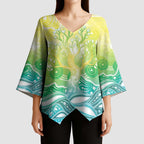 Australia NAIDOC Week Kimono Sleeve Blouse Eternal Spirit Tree Pastel Gradient
