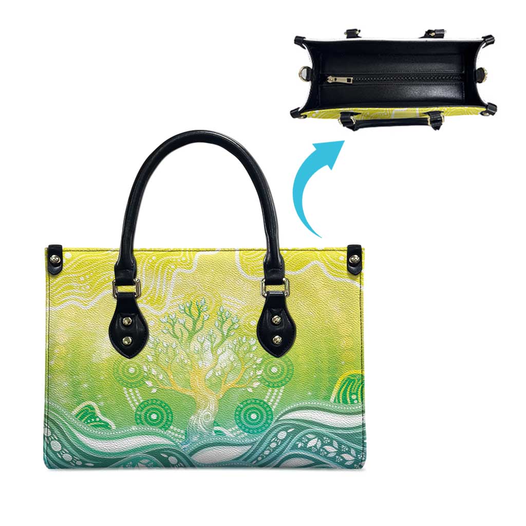 Australia NAIDOC Week Leather Bag Eternal Spirit Tree Pastel Gradient