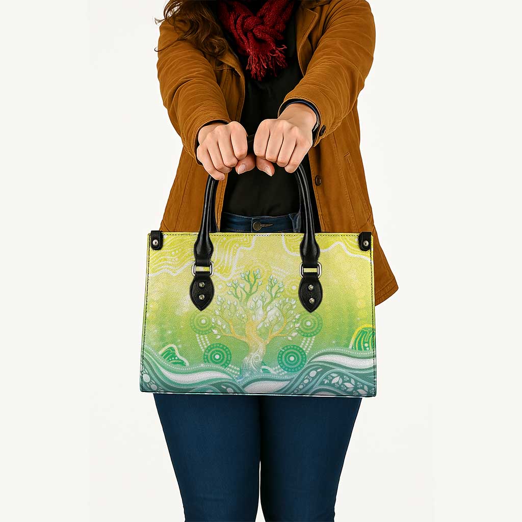 Australia NAIDOC Week Leather Bag Eternal Spirit Tree Pastel Gradient