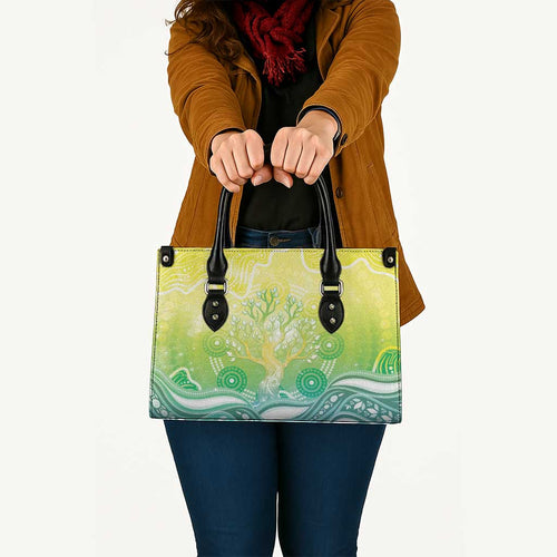 Australia NAIDOC Week Leather Bag Eternal Spirit Tree Pastel Gradient