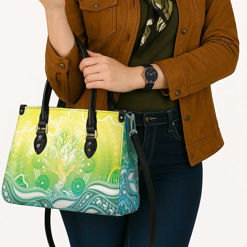 Australia NAIDOC Week Leather Bag Eternal Spirit Tree Pastel Gradient